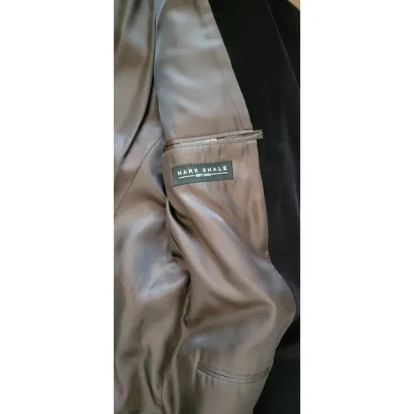 ARNOLD BRANT Men's Velvet Burgundy 3 Front Pockets Split back Blazer Size 44R - Picture 9 of 10